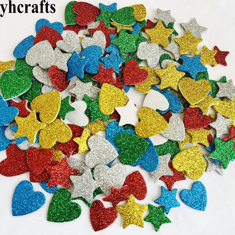 150PCS/LOT.Glitter star and he – обзор и цена Art Craft Kindergarten