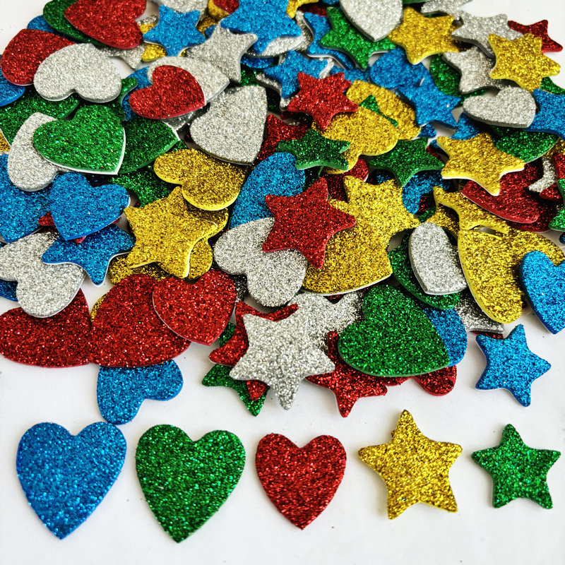 150PCS/LOT.Glitter star and he – обзор и цена Art Craft Kindergarten