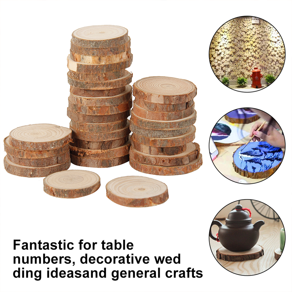 30/60Pcs Natural Unfinished Wo – обзор и цена Art Y Craft