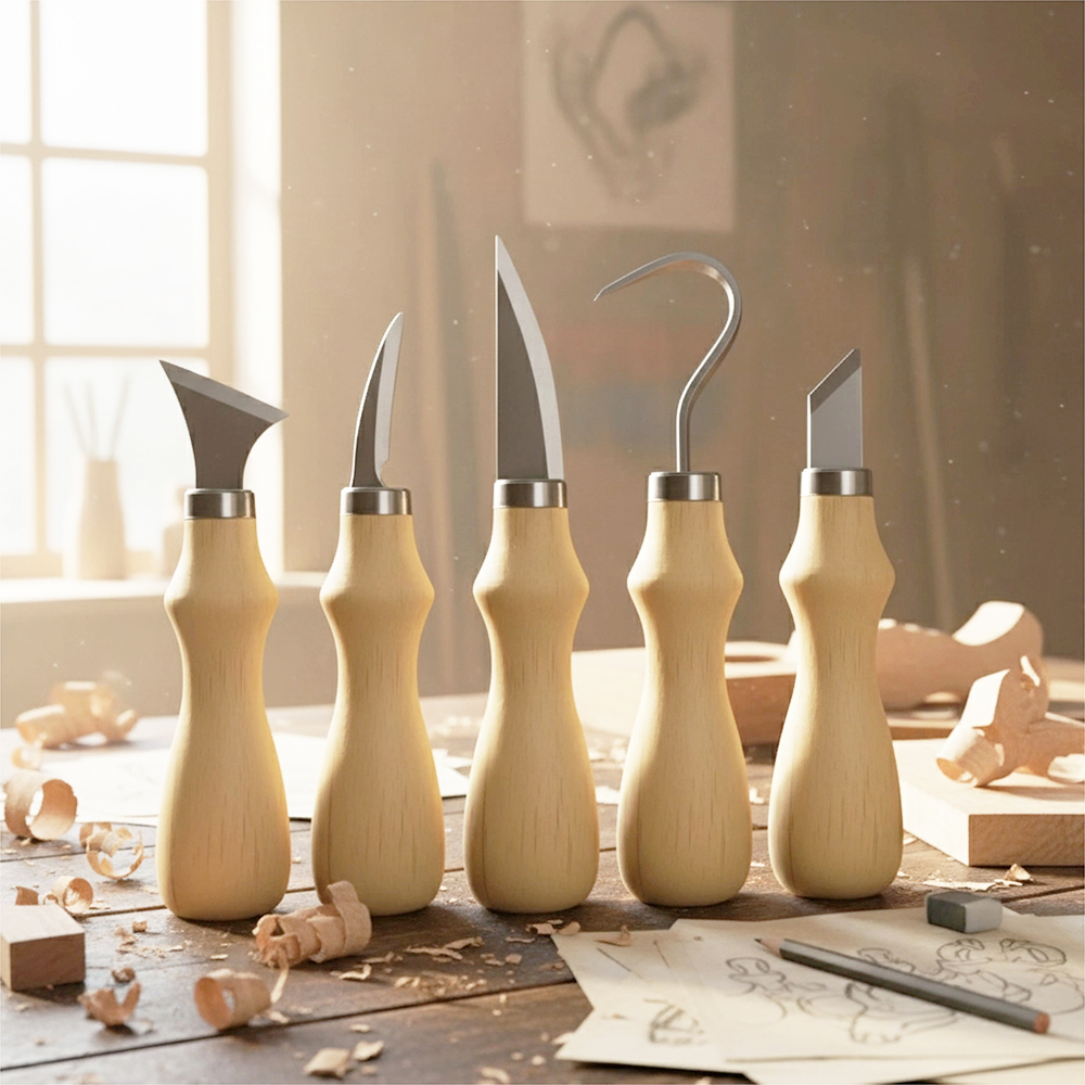 5pc Wood Carving Tools Set Oak – обзор и цена Art And Craft Nature