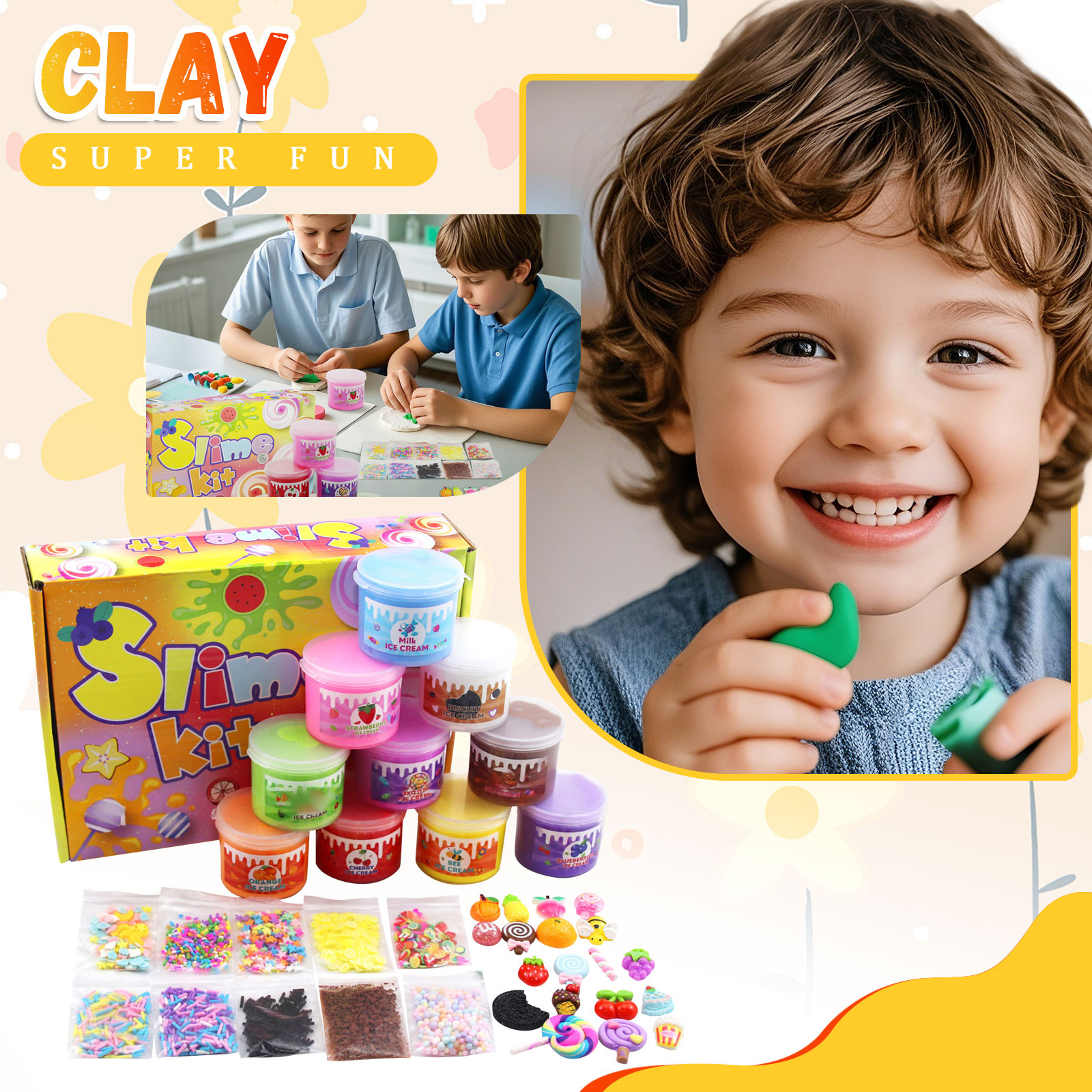 Kids Slime Kit DIY Stretchy Se – обзор и цена Art Craft Kindergarten