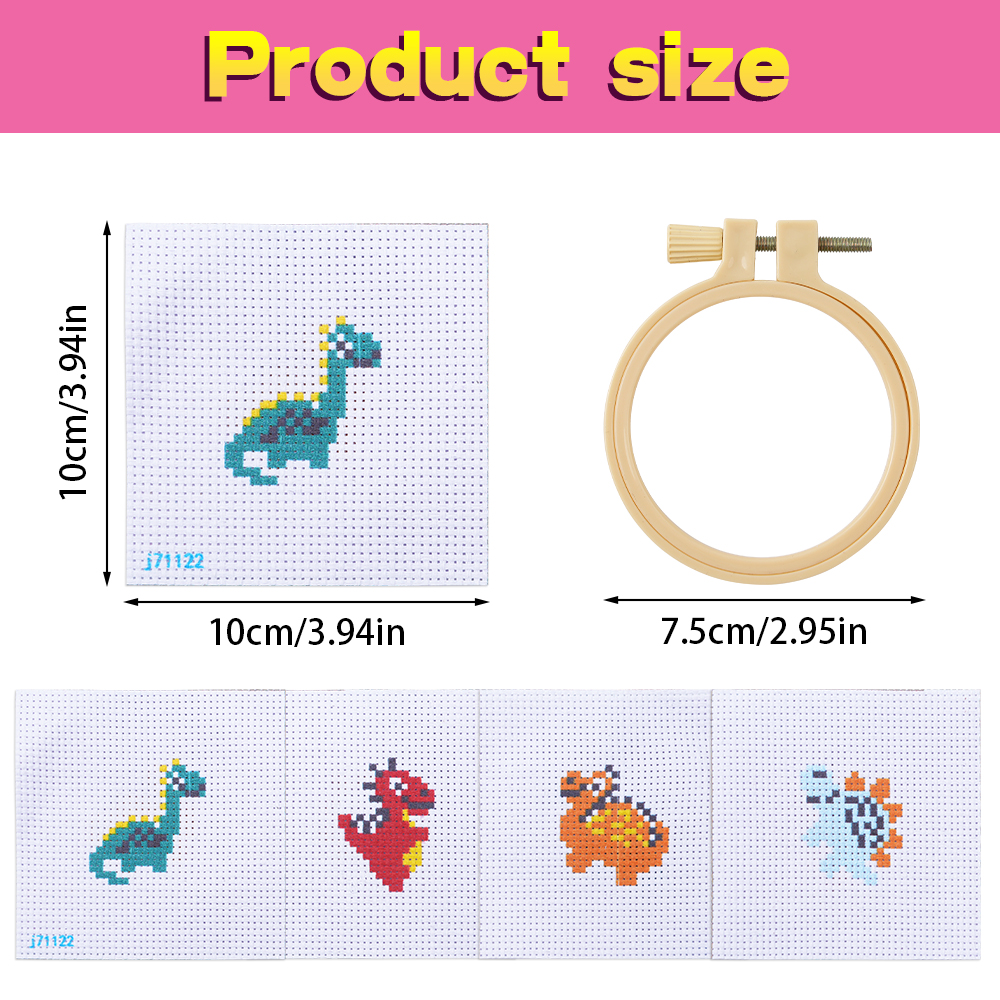 Easy Stitch Dinosaur Keychain  – обзор и цена Art Craft Dinosaurs
