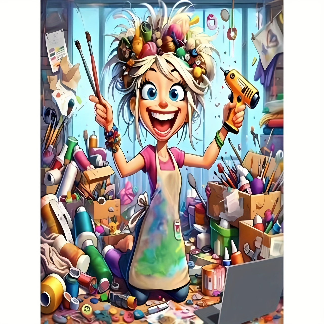 5D DIY Cartoon Craft Lass Diam – обзор и цена Art And Craft Studio
