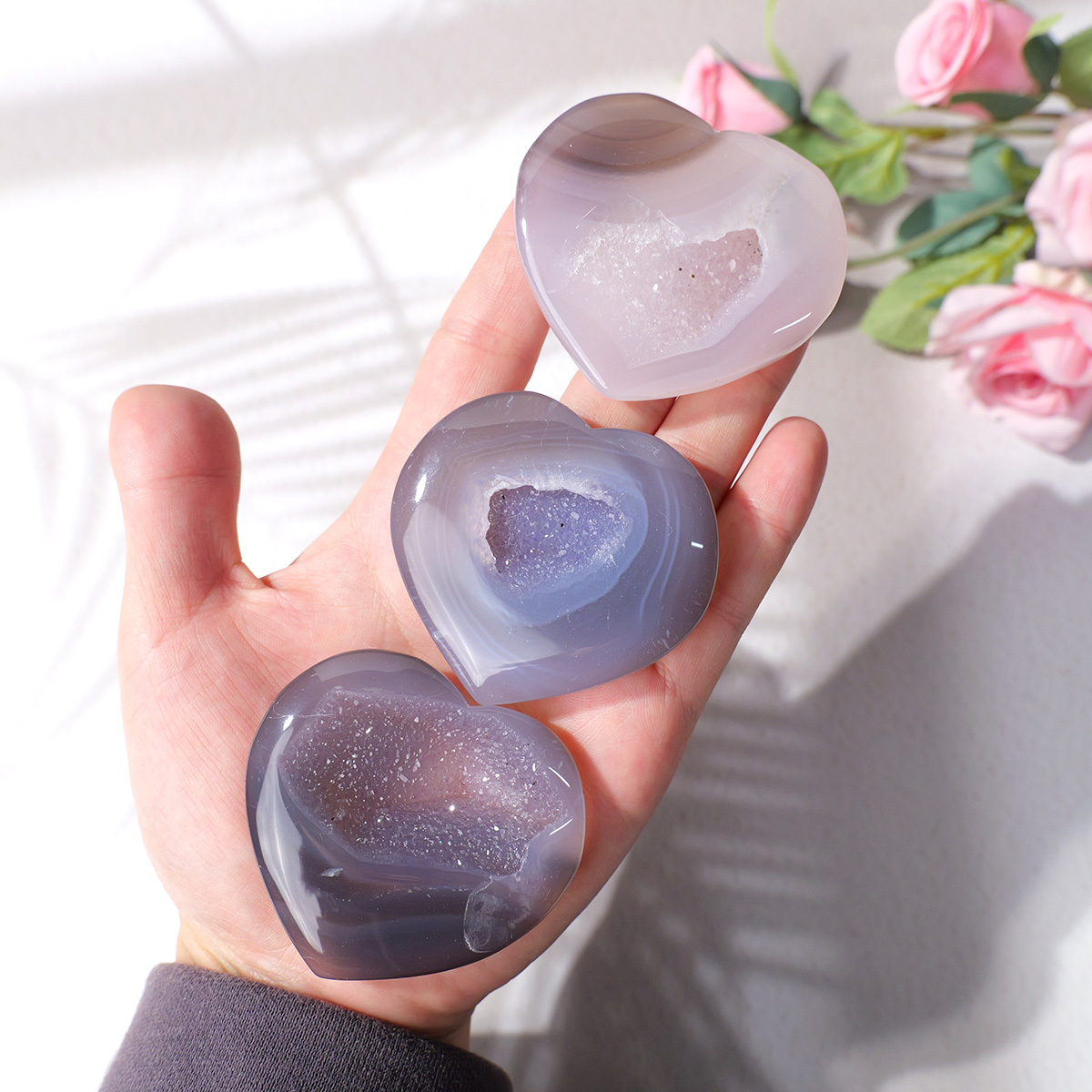 1PC Natural Agate Love Heart S – обзор и цена Art Craft Mother'S Day