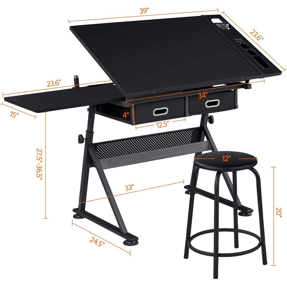 Drafting Table for Artists, He – обзор и цена Art Craft And
