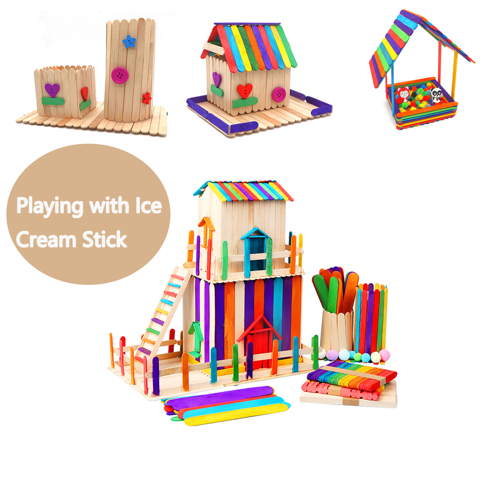 20/100/500Pcs Ice Cream Popsic – обзор и цена Art Craft Ice Cream