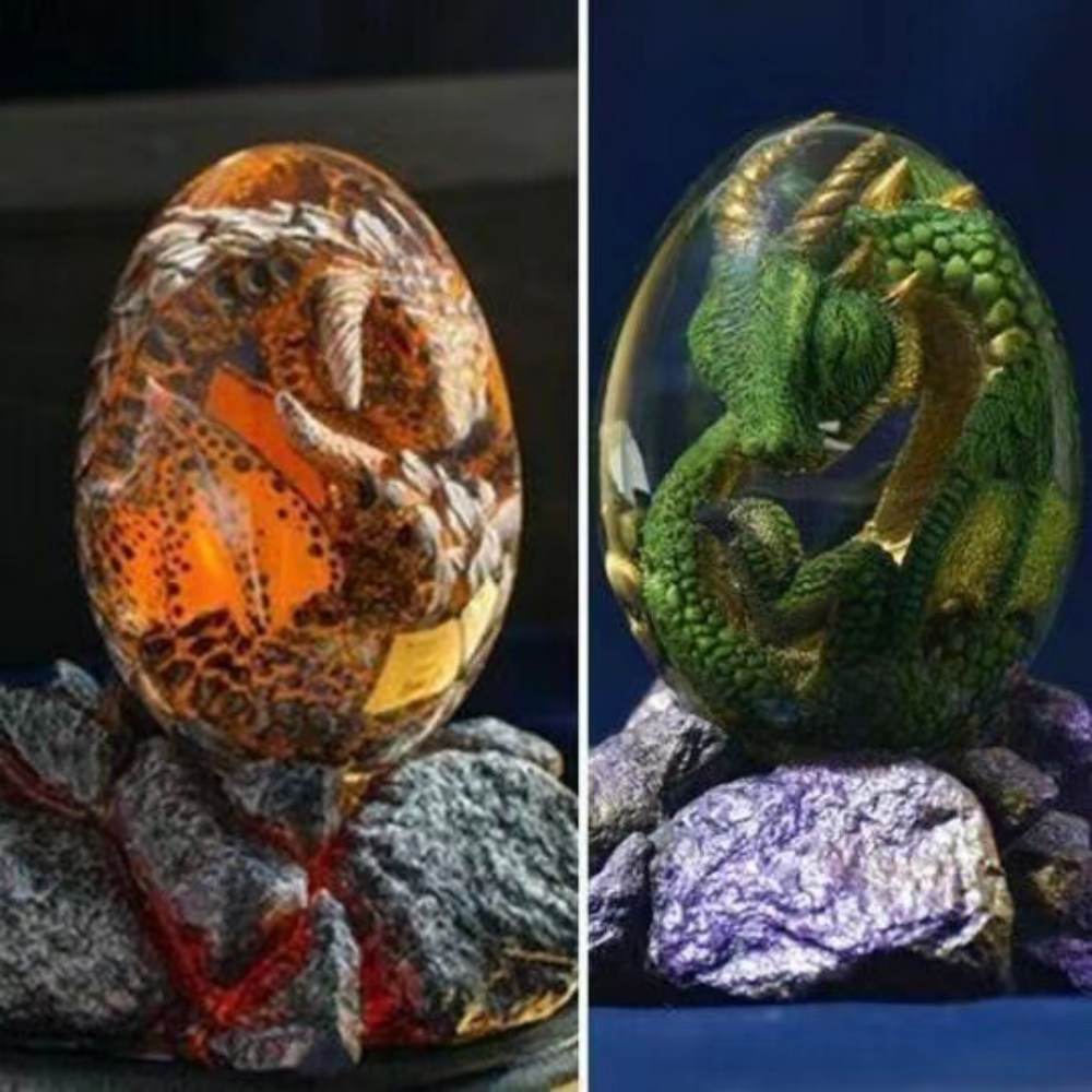 Lava Dragon Egg Statue Ornamen – обзор и цена Art Craft Dinosaurs