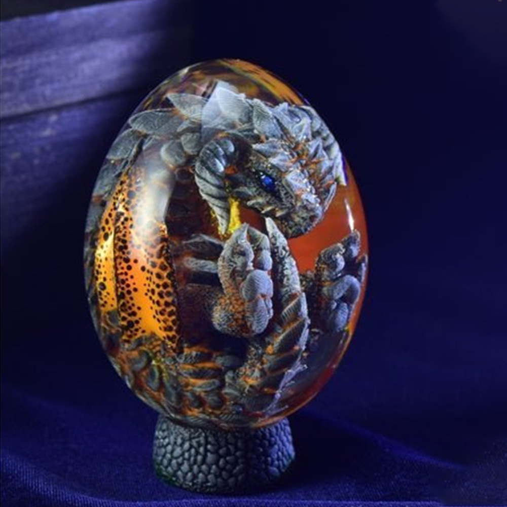 Lava Dragon Egg Statue Ornamen – обзор и цена Art Craft Dinosaurs