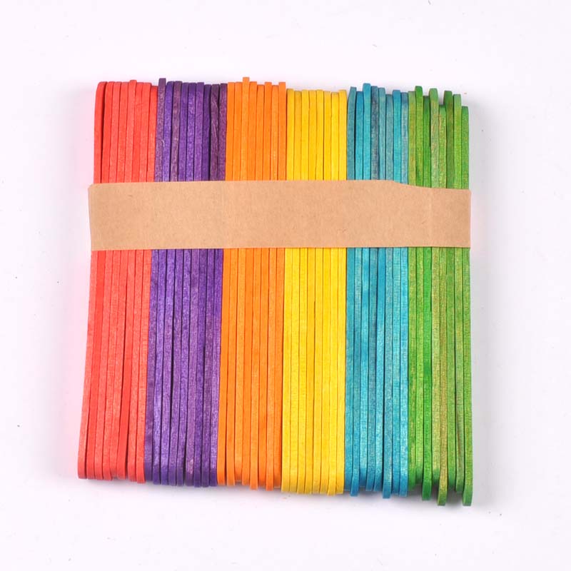 50Pcs/Lot Natural Wood & Color – обзор и цена Art Craft Ice Cream