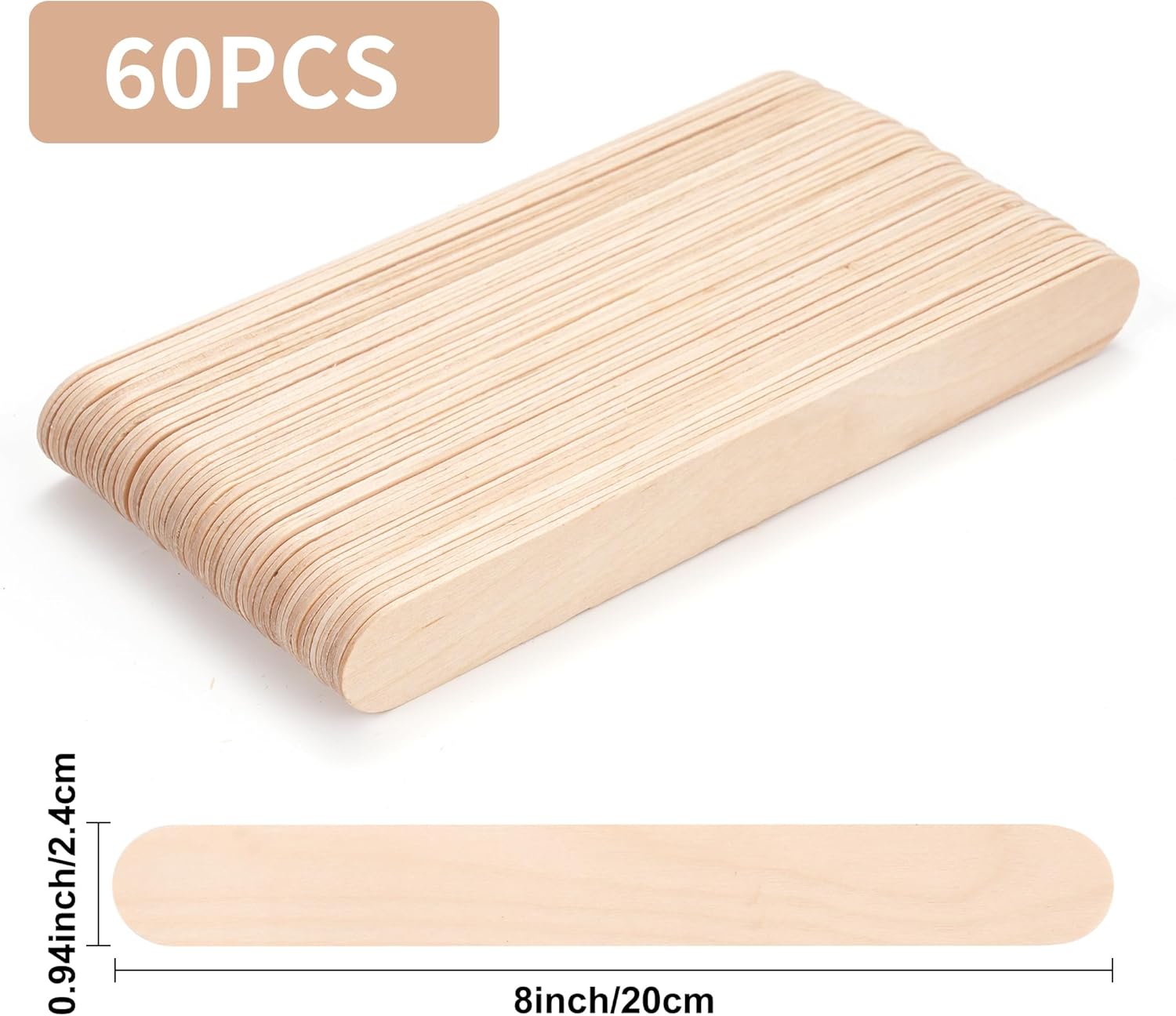 60 Jumbo Craft Sticks 8 Inch N – обзор и цена Art Craft Ice Cream